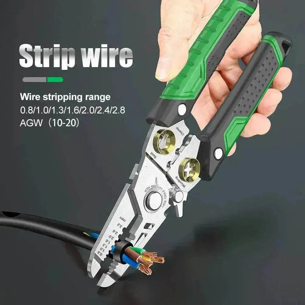 Multifunctional Stainless Steel + ABS 7 In 1 Optical Fiber Wire Stripper