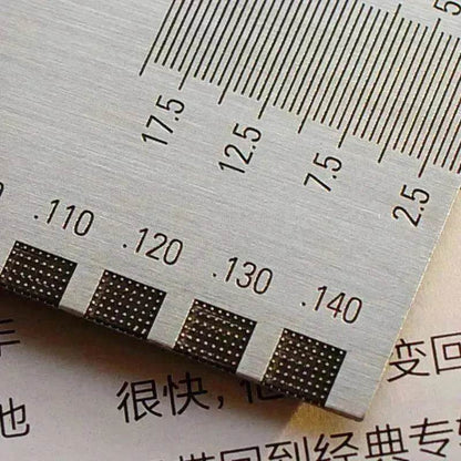 Multifunctional guitar height measuring ruler