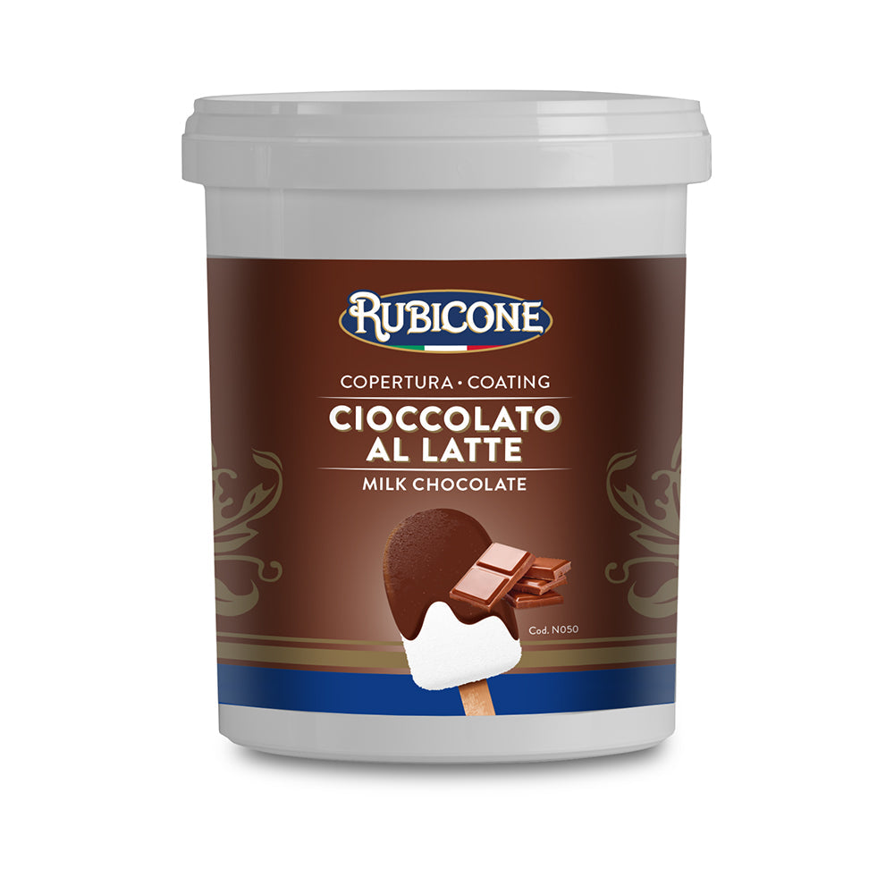 Enrobage pour cornet au chocolat au lait - Seau de 1,5 kg - Rubicone Canada - Expédition gratuite au Canada pour les commandes de plus de 199 CAD