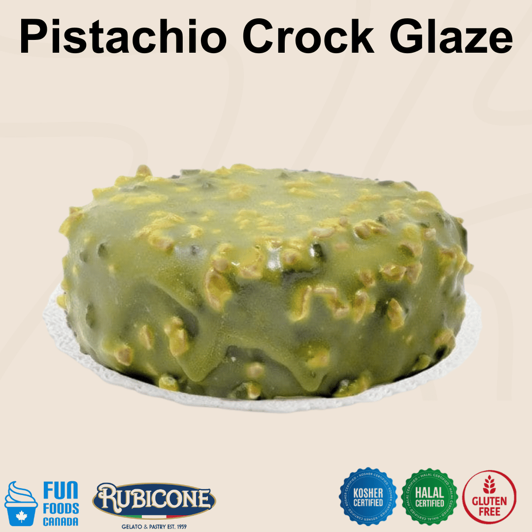 Glaçage croquant à la pistache – Seau de 3 kg – Boulangerie et pâtisserie – Rubicone Canada – Livraison gratuite partout au Canada pour les commandes de plus de 199 CAD