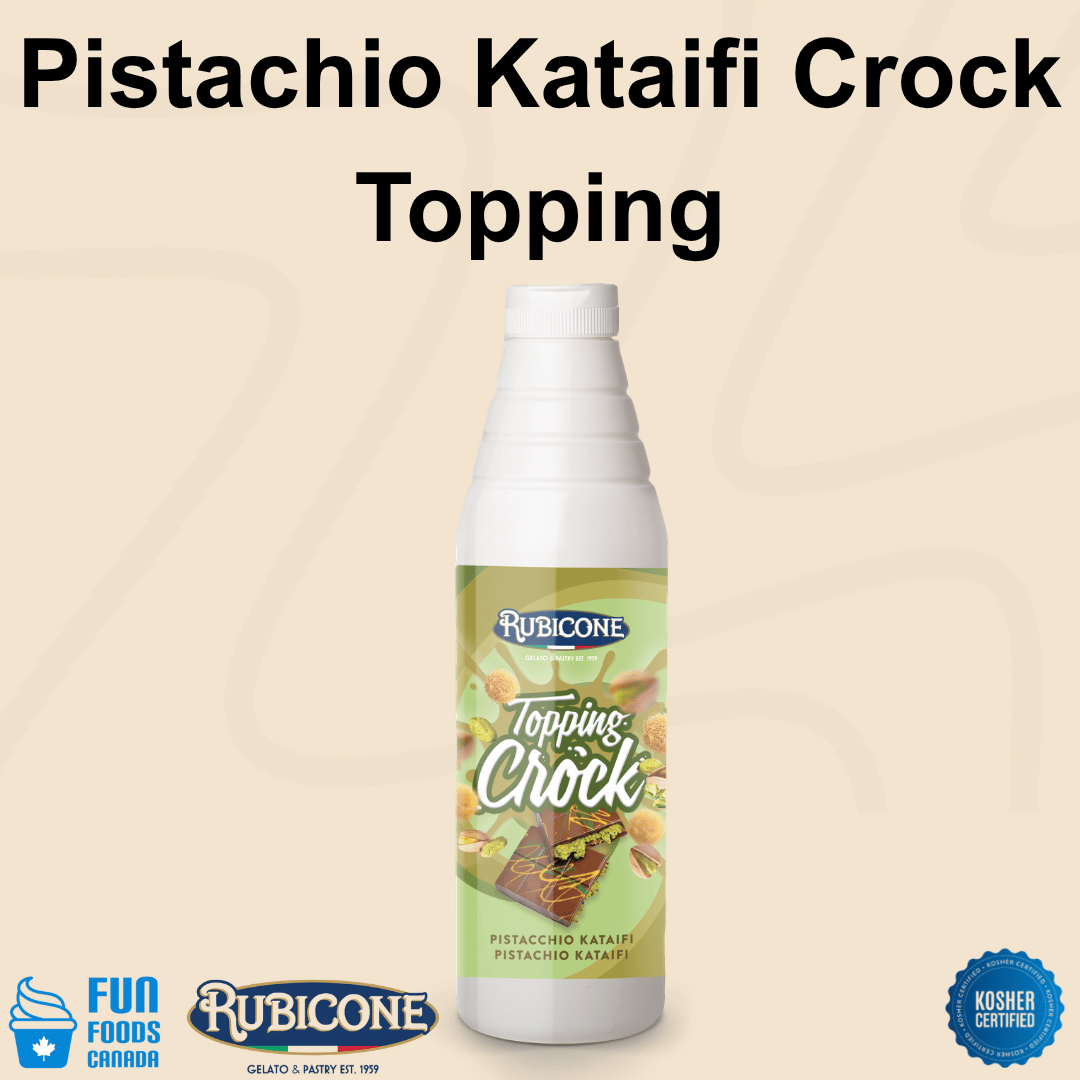 Garniture Pistache Kunafa Kataifi avec Morceaux (Garniture Chocolat Dubai) - Bouteille Souple de 1 KG - Garniture Croustillante Pistache Kataifi - Rubicone Canada - Livraison gratuite au Canada pour les commandes de plus de 199 CAD
