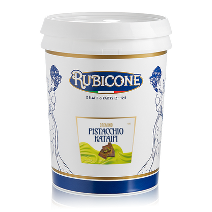 Crème de remplissage tartinable Kunafa Kataifi à la pistache - Cremino pistache Kataifi - Seau de 5 KG - Rubicone Canada - Livraison gratuite au Canada pour les commandes de plus de 199 CAD
