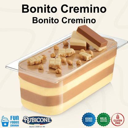 Bonito Spreadable Filling Cream - Cremino Bonito - 5 KG Bucket - Rubicone Canada - Ships Free Within Canada on Orders Above CAD $199