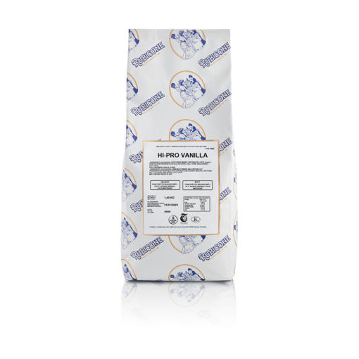 High Protein Vanilla Soft Serve & Gelato Mix - HI-PRO Vanilla - Case of 8 x 1.4 KG bags - Rubicone Canada - Ships Free Within Canada on Orders Above CAD $199