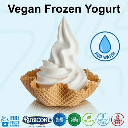 Mélange à yogourt glacé végétalien molle de première qualité - Caisse de 8 sacs de 1,8 kg - Rubicone Canada - Livraison gratuite au Canada pour les commandes de plus de 199 CAD