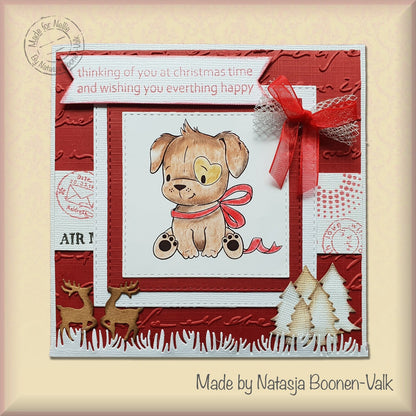 Nellie's Choice 3D Embossing Folder - Writing