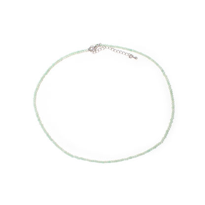 Green Aventurine Bead Necklace - 2-3mm