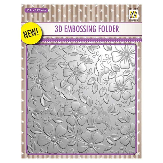 Nellie's Choice Classeur de Gaufrage 3D Fleurs 6 x 6 3