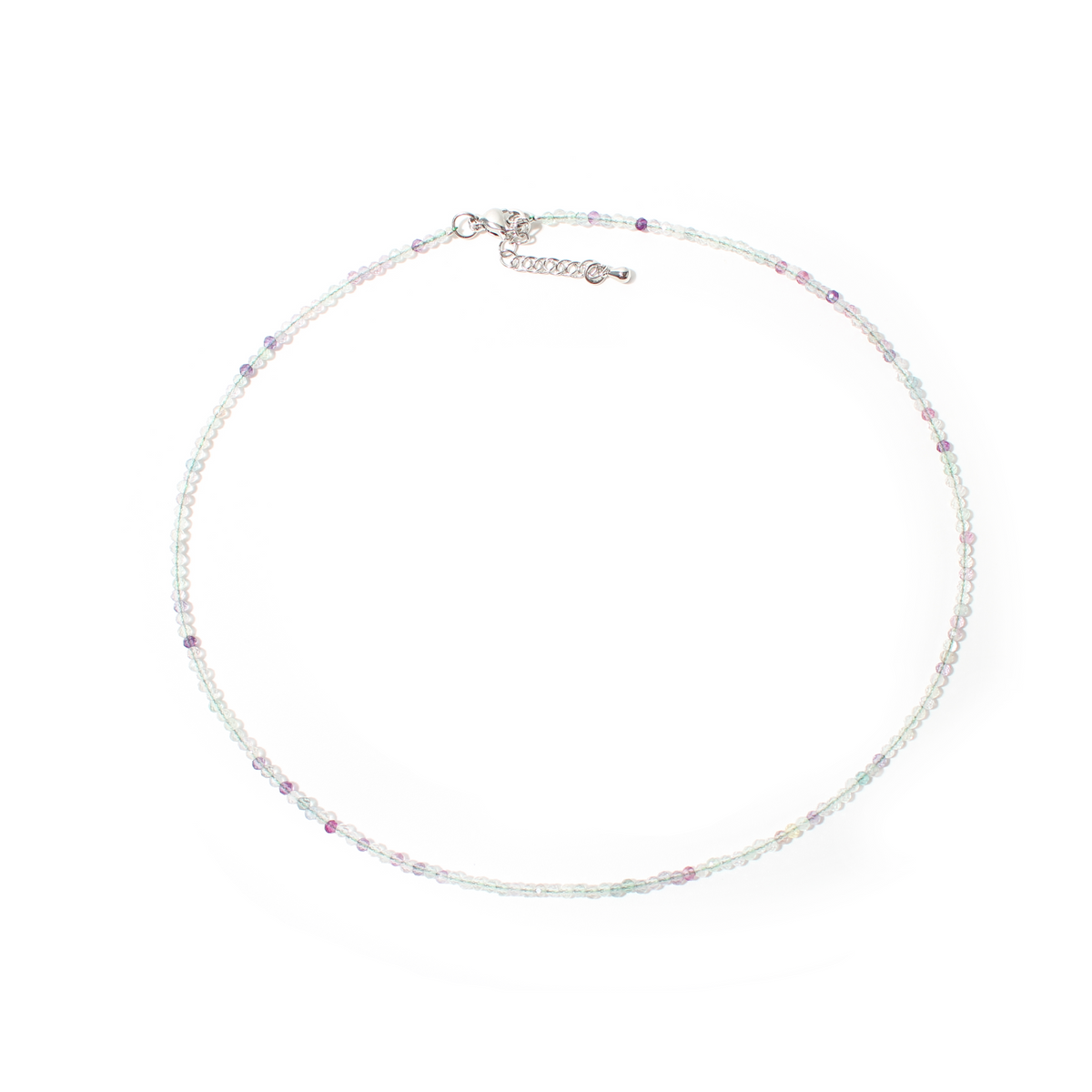 Fluorite Bead Necklace - 2-3mm