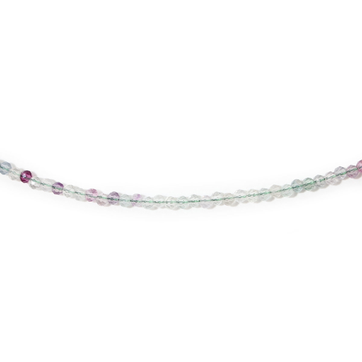 Fluorite Bead Necklace - 2-3mm