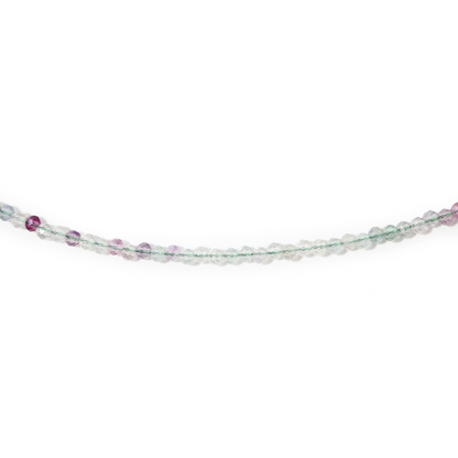 Fluorite Bead Necklace - 2-3mm