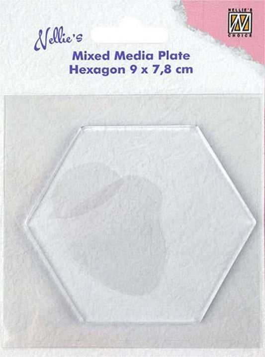 Nellie's Choice - Mixed Media Plate Hexagon