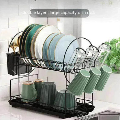 Narrow Simple Style Bowl And Dishes Drying And Draining Storage Rack