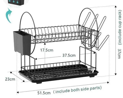 Narrow Simple Style Bowl And Dishes Drying And Draining Storage Rack