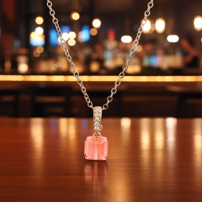 Radiant Cut Solitaire Pendant Necklace - Dazzling Minimalist Jewelry