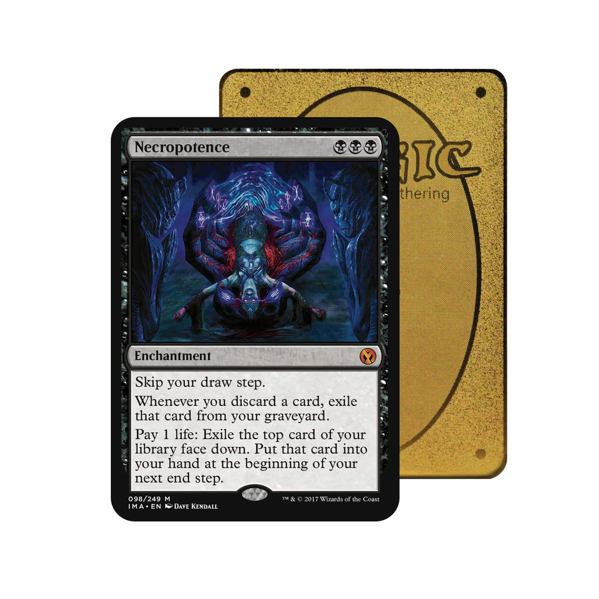 Necropotence Metal Orica Card