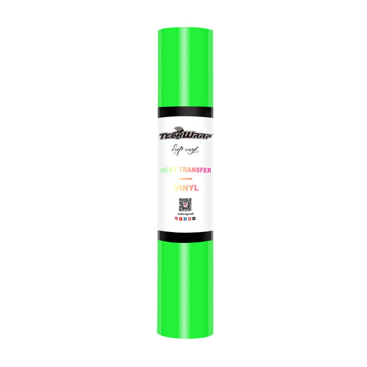 Teckwrap PU Heat Transfer Vinyl - Neon Green | Durable & Easy-to-Use for All Purposes!