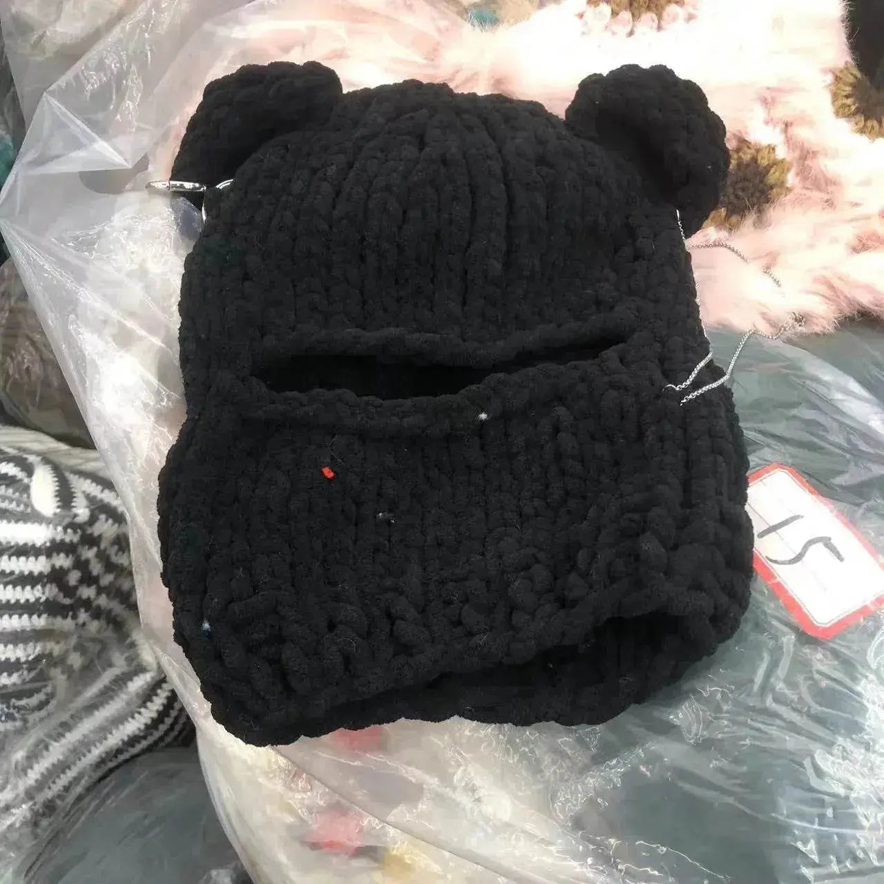 Nouveau bonnet en tricot oreilles d'ours