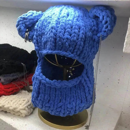Nouveau bonnet en tricot oreilles d'ours