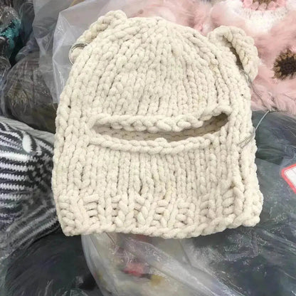 Nouveau bonnet en tricot oreilles d'ours