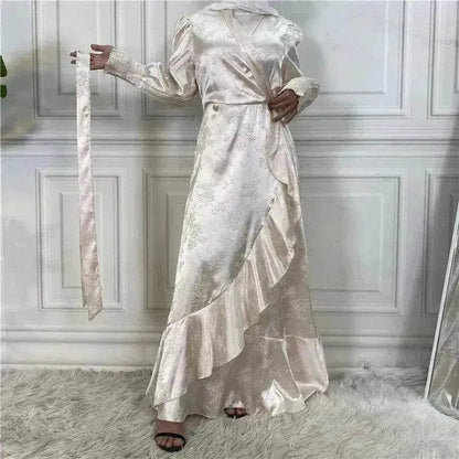 New Fashion Women's Clothing Patchwork Arab  Dress