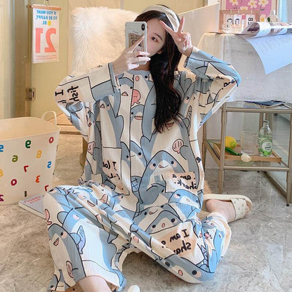 Nouveau pyjama une pièce à manches longues pour femme