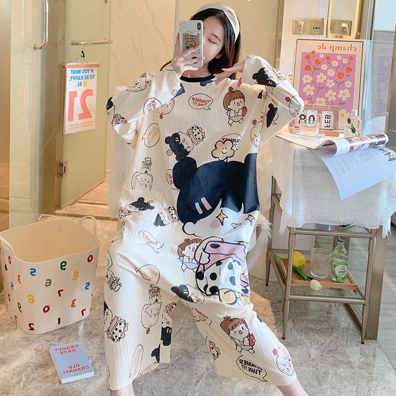 Nouveau pyjama une pièce à manches longues pour femme