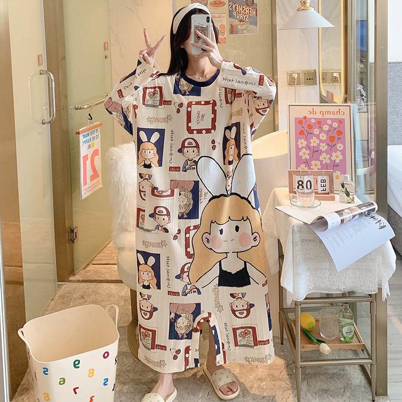Nouveau pyjama une pièce à manches longues pour femme