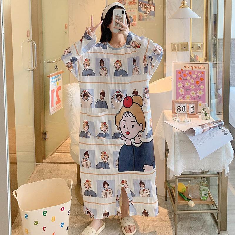 Nouveau pyjama une pièce à manches longues pour femme