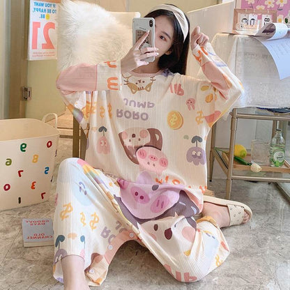 Nouveau pyjama une pièce à manches longues pour femme