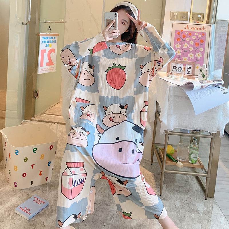 Nouveau pyjama une pièce à manches longues pour femme