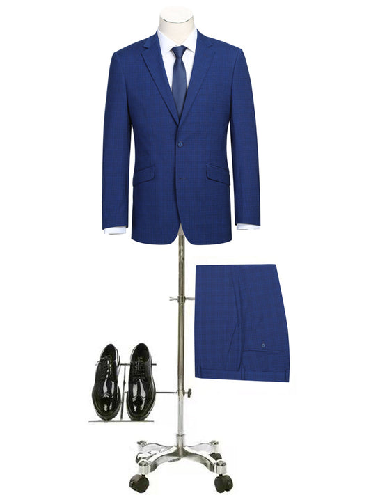CRÉEZ VOTRE ENSEMBLE : NOUVEAU COSTUME BLEU (l'ensemble comprend un costume 2 pièces, une chemise, une cravate ou un nœud papillon et une pochette assortie)