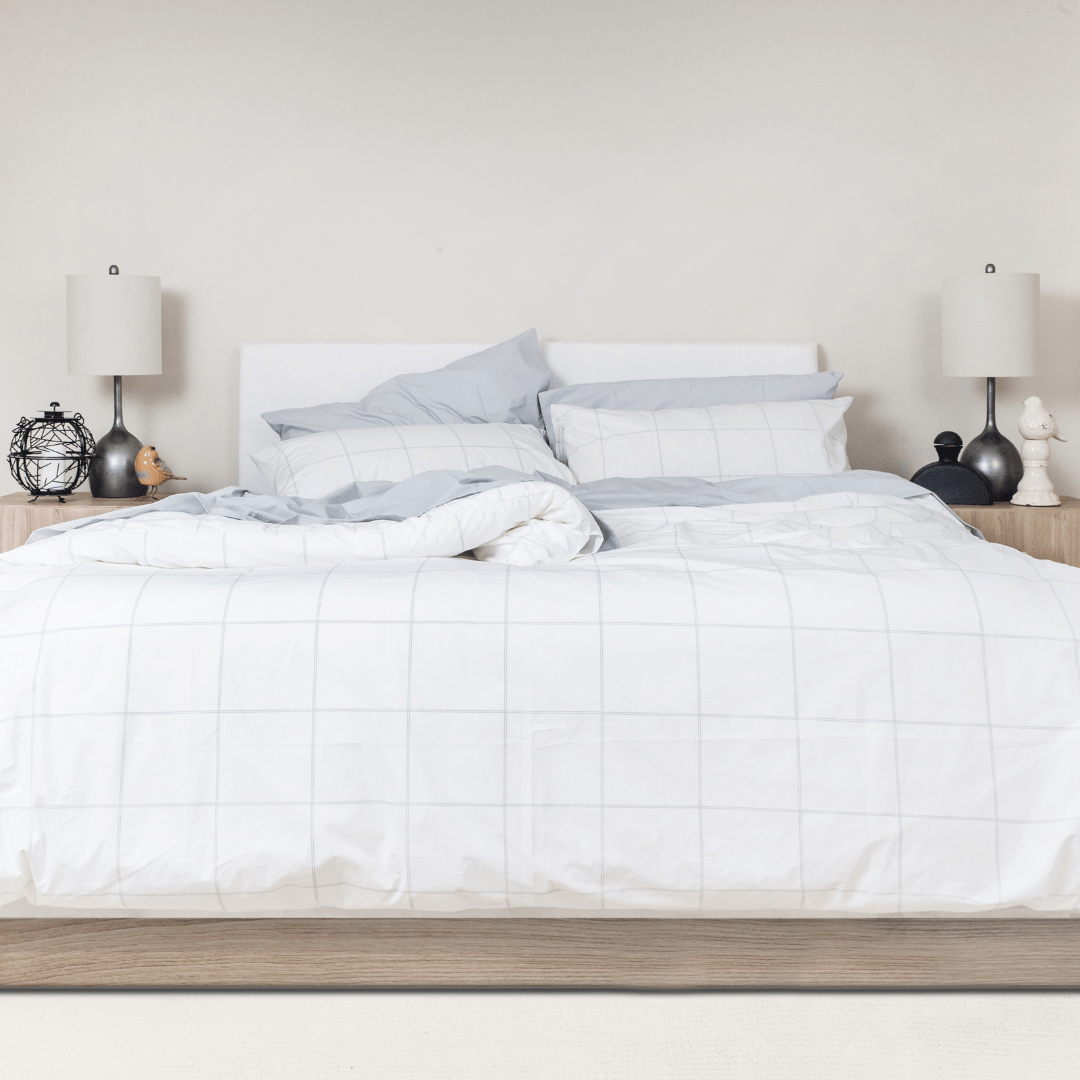 Parure de draps en percale de coton biologique essentielle