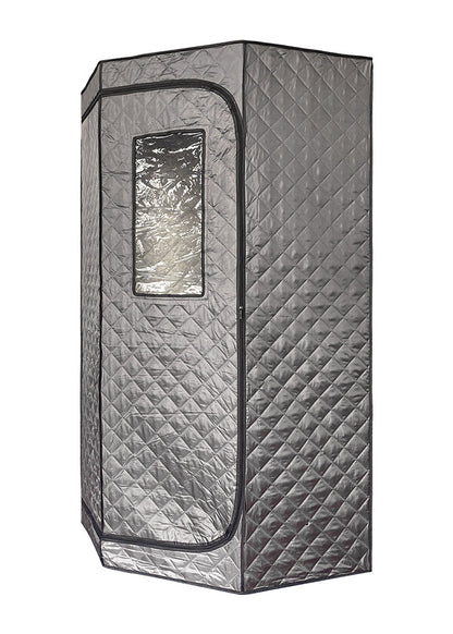 Blisspod | Portable | Personal Full Body 60 Min Rapid Steam Sauna | Pentagonal | Grey | Powerful 1600 Watts | 3.6L Stronger Steamer | 90X90X190cm