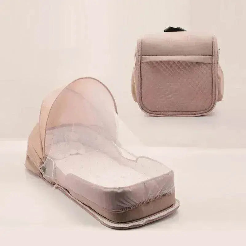 Newborn Baby Crib Foldable And Portable Mobile Backpack