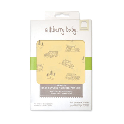 Bamboo Baby Cover & Nursing Poncho (Off Road Print)