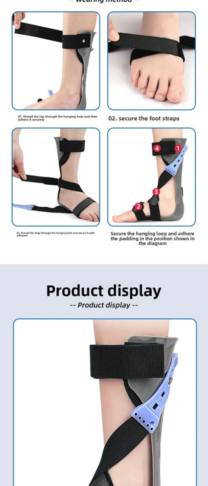 Correction de l'hémiplégie des accidents vasculaires cérébrales et de la Fixation de l'articulation de la cheville avec dispositif d'orthèse de chute de pied pour la Correction de Valgus d'inversion