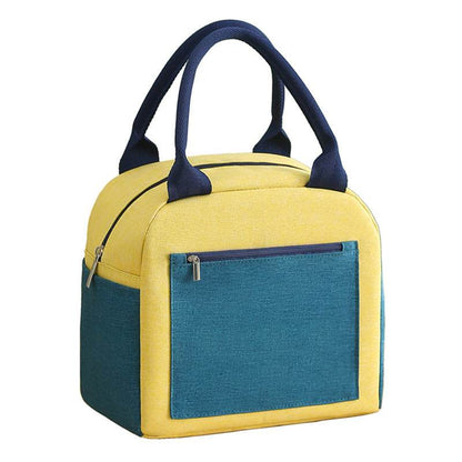 Aluminum Foil Waterproof Color Matching Insulated Lunch Bag for Kids