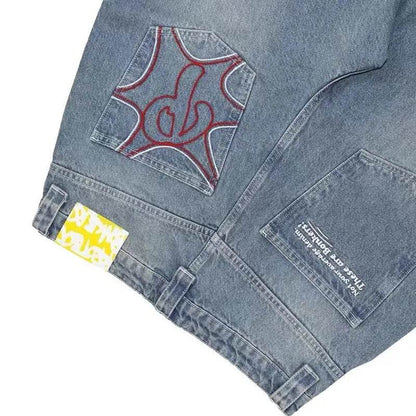 New Hip-hop Fashion Baggy Jeans Pant For Men And Women