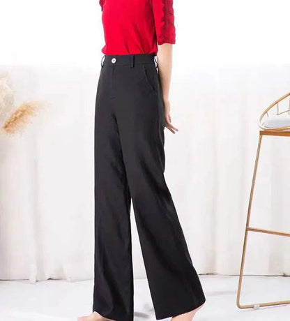 Fashion Summer Casual High waist plain trouser Pants For Women