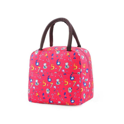Portable Floral Aluminum Foil Thermal Insulated Lunch Bag