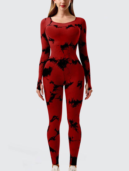 Yoga Jumpsuit & Workout Clothes Slim Thread Long Sleeve Yoga Jumpsuit