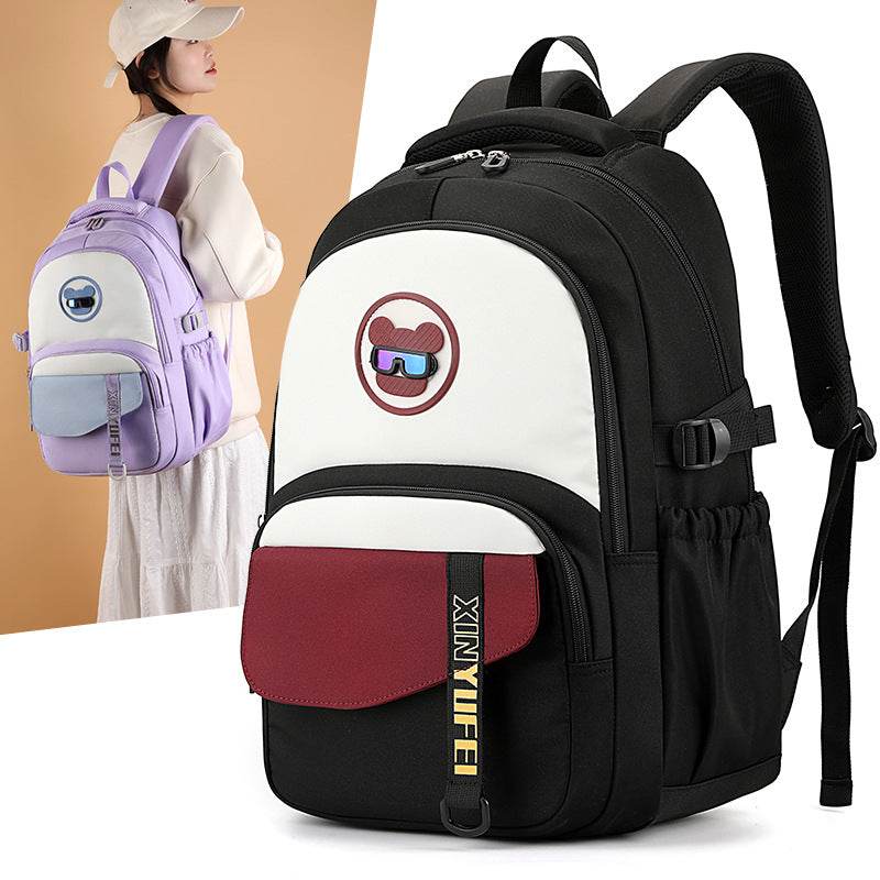 New Girls' Portable backpack Burden Alleviation Good-looking