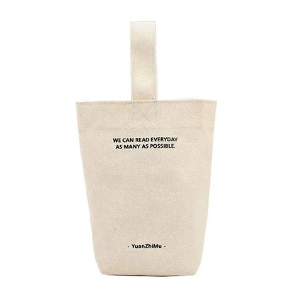 Canvas Lunch Solid Color Canvas Bag