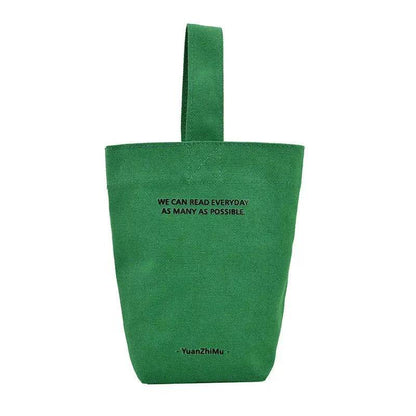 Canvas Lunch Solid Color Canvas Bag