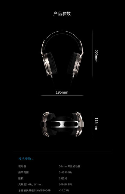 Aune AR5000 Glass Earphones Head Mounted HiFi Fever Stereo Esports Game Monitoring Computer Dynamic