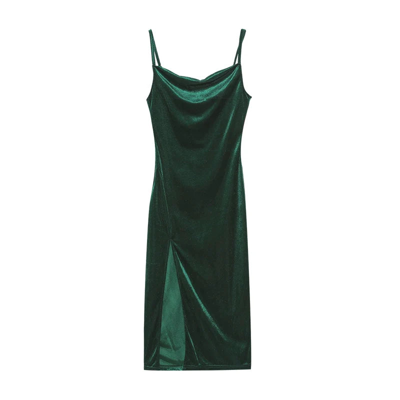 New Spring/Summer Fashion Sexy Slim Fit Split Strap Dress For Women