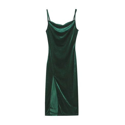 New Spring/Summer Fashion Sexy Slim Fit Split Strap Dress For Women