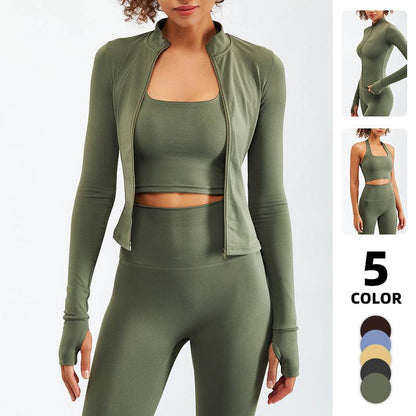 2pcs set Nude Feel Workout Outfit set Gym Clothes for women