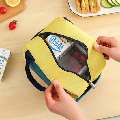 Aluminum Foil Waterproof Color Matching Insulated Lunch Bag for Kids
